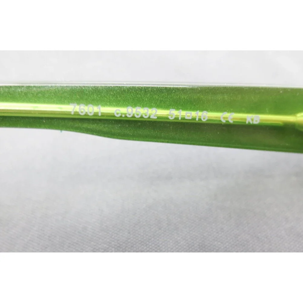 ProDesign Denmark 7601 c.9532 Black Lime Green Rectangular Eyeglasses 51-16-135